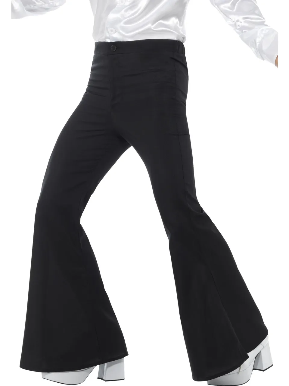 smiffys-fever-schlaghose-herren-schwarz-70er-kost-m-hose image 1