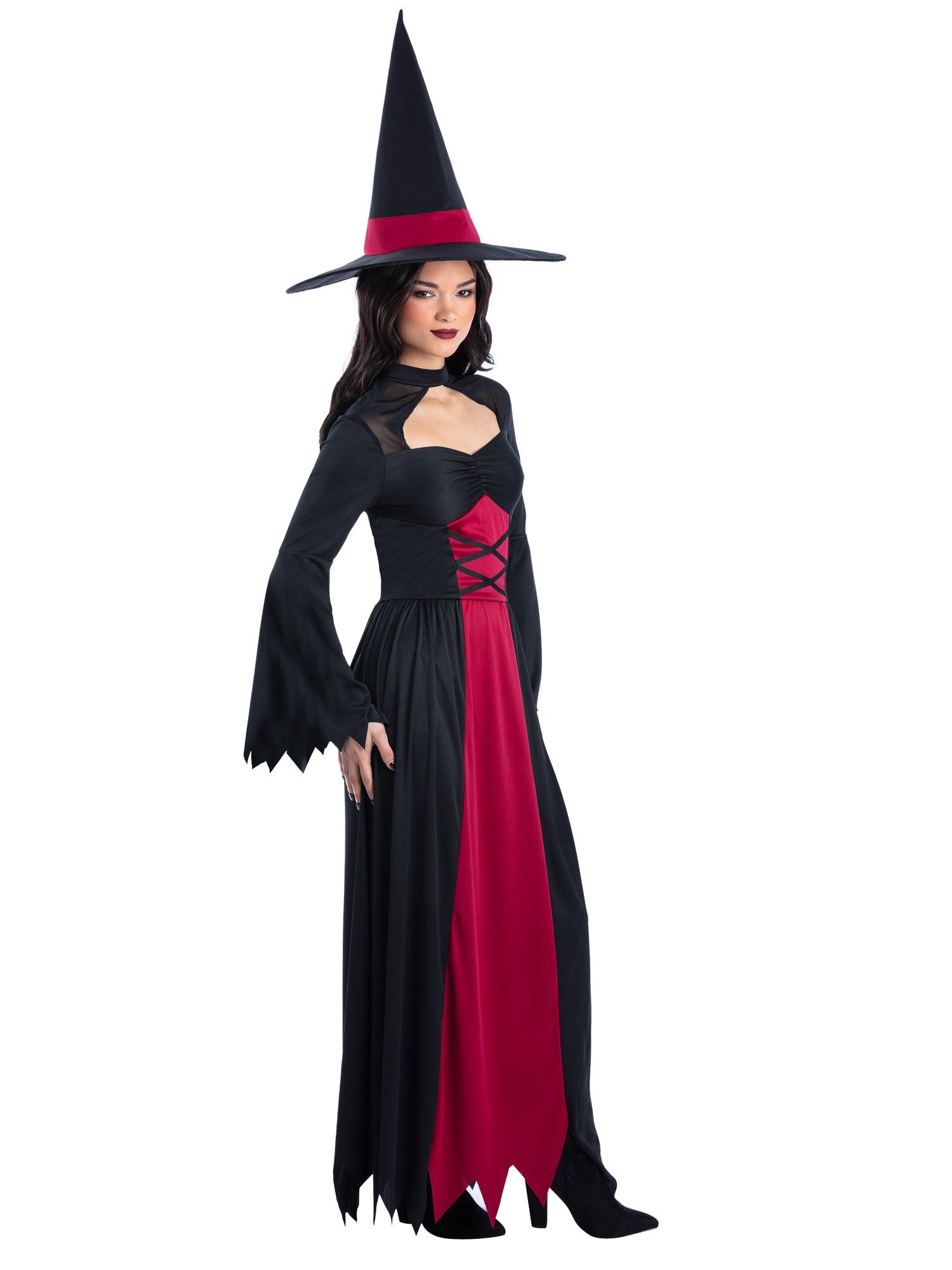 smiffys-fever-bewitched-hexenkost-m-rot-schwarz-m-damen image 3
