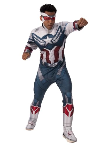 rubie-s-deluxe-captain-america-kost-m-herren-xl-mit-muskelbrust image 6
