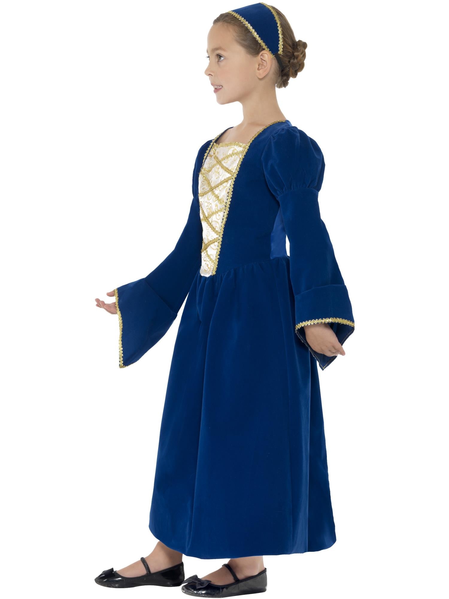 smiffys-fever-tudor-prinzessin-kost-m-blau-m image 3