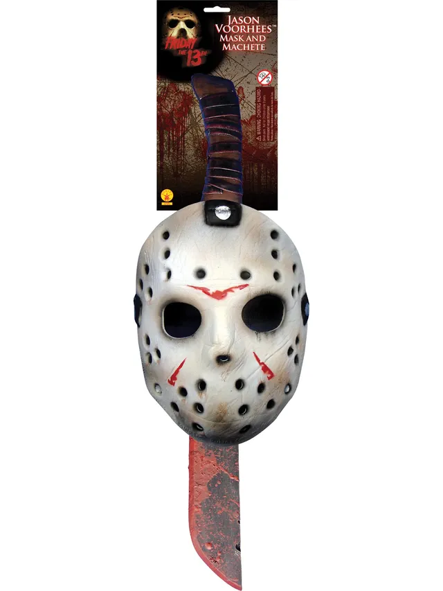 rubie-s-deluxe-friday-the-13th-jason-maske-machete-set-herren image 1