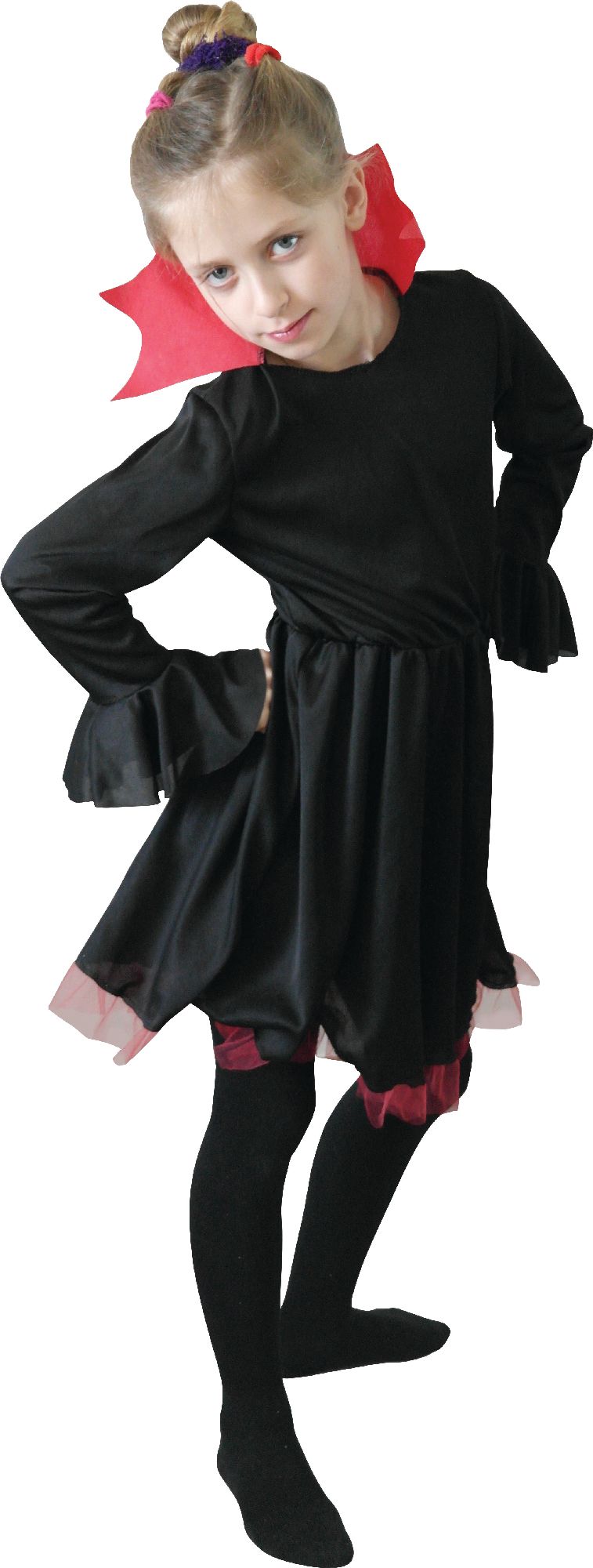 rubies-vampiresse-vampirkost-m-damen-schwarz-rot-langarm image 1
