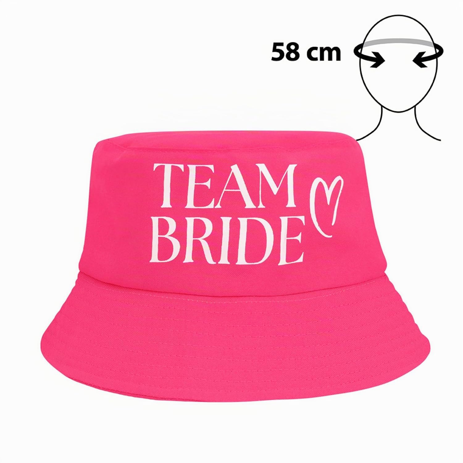 boland-fischerhut-bride-bucket-hat-rosa-gr-58-brautparty image 2