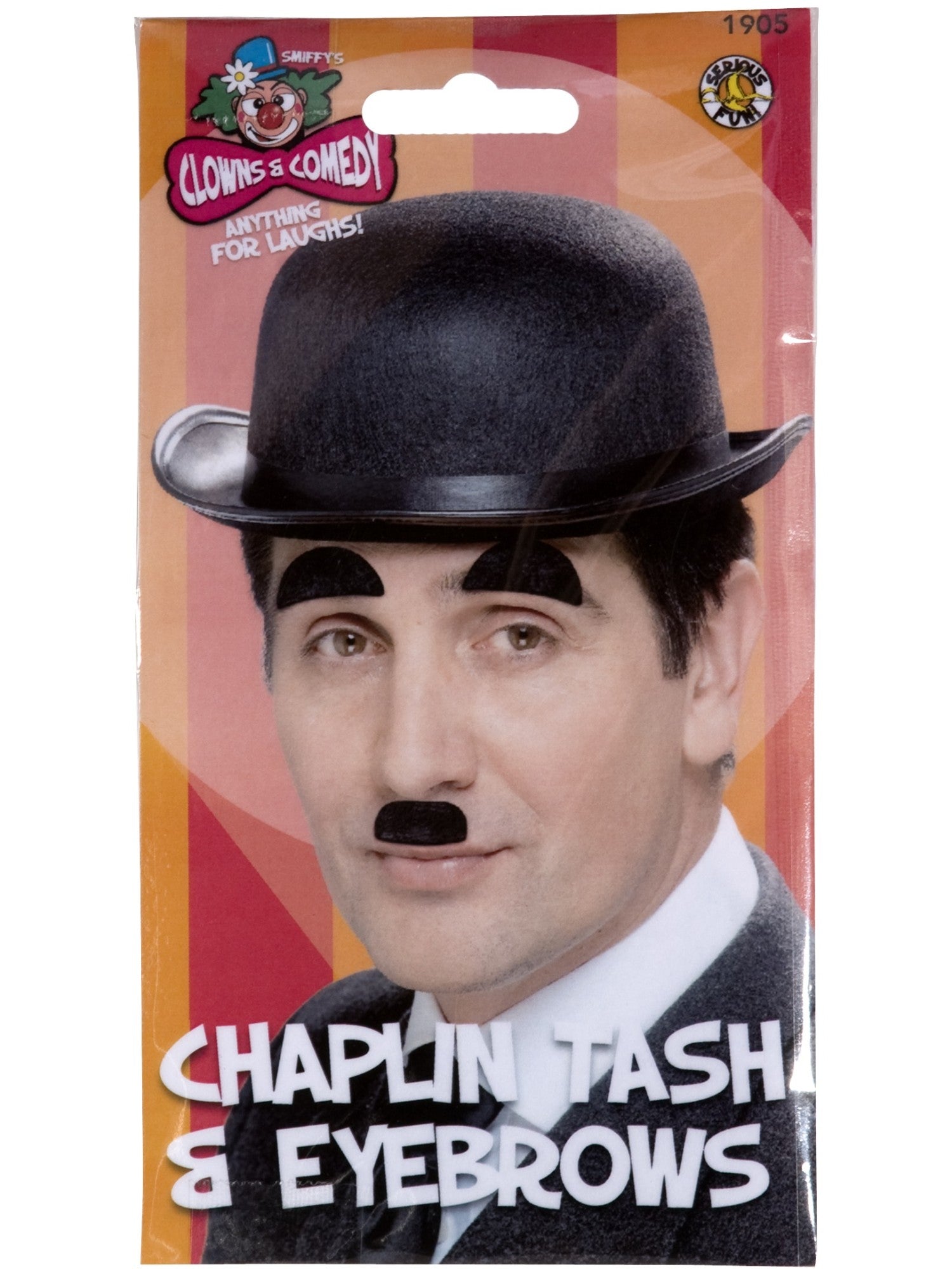 smiffys-fever-chaplin-bart-und-augenbrauen-schwarz image 2