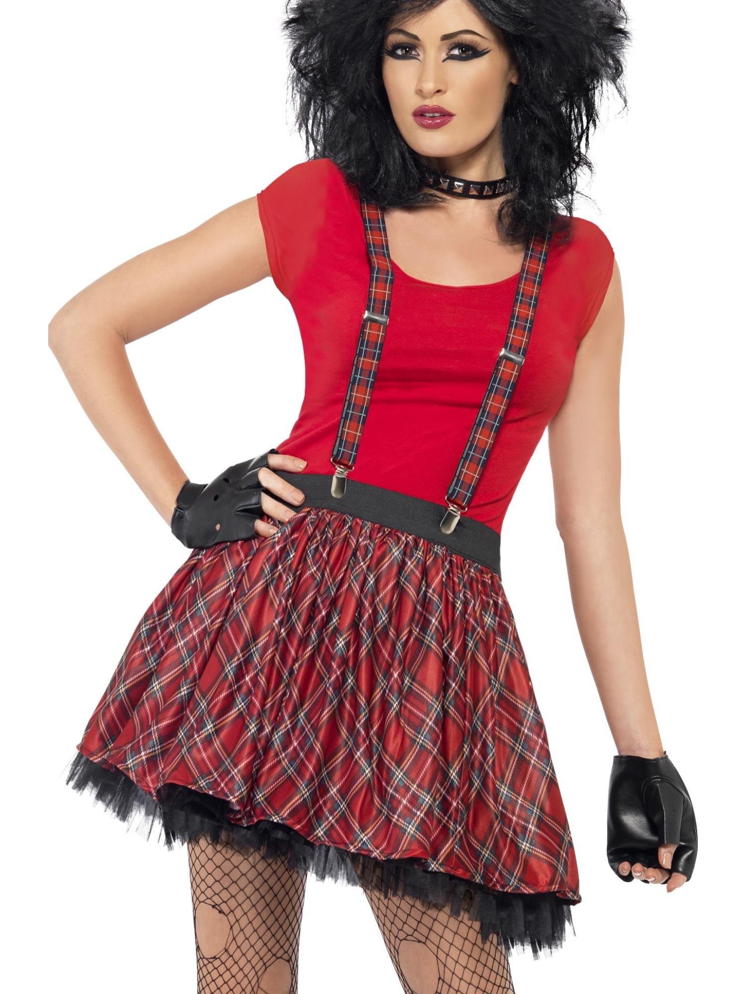 smiffys-fever-punk-kit-damen-tartan-tutu-3-teilig image 1