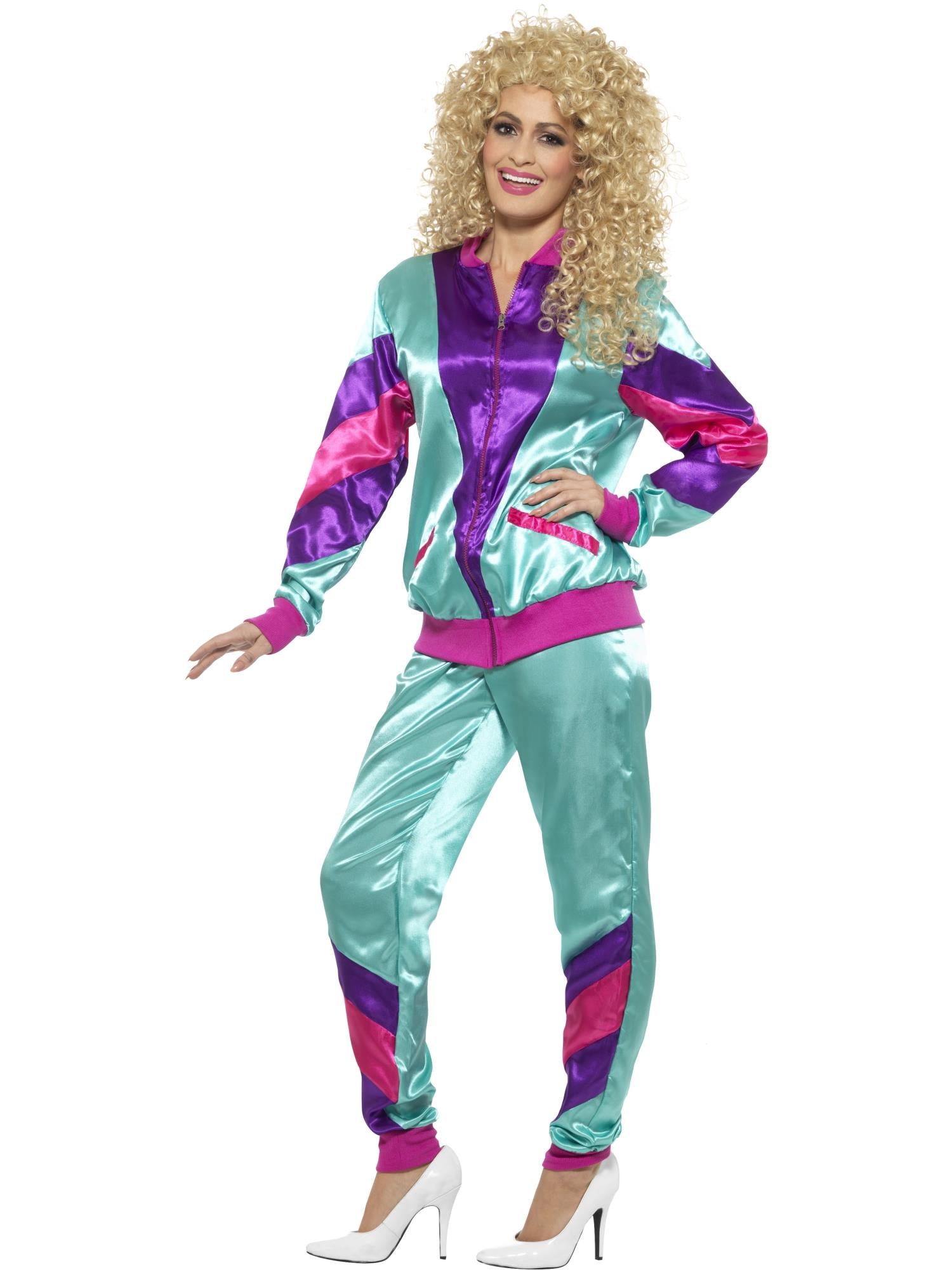 smiffys-fever-80s-shell-suit-kost-m-lila-s image 3