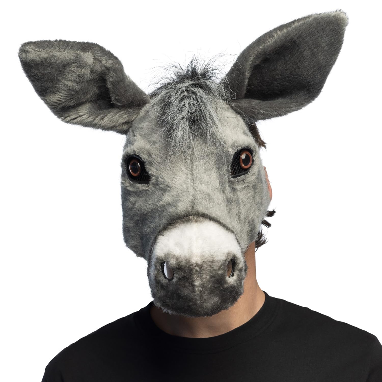 boland-masks-pl-sch-tiermaske-esel-erwachsene-halbmaske image 2