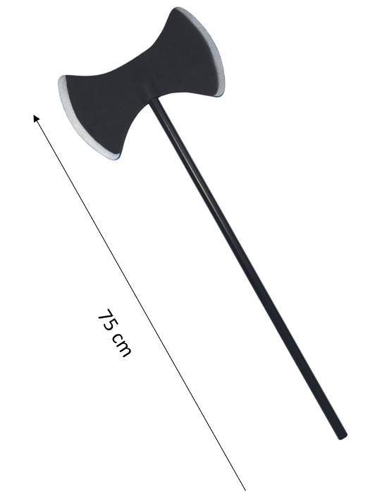 rubies-armes-et-balais-doppelaxt-kost-maxt-75-cm-schaumstoff image 1