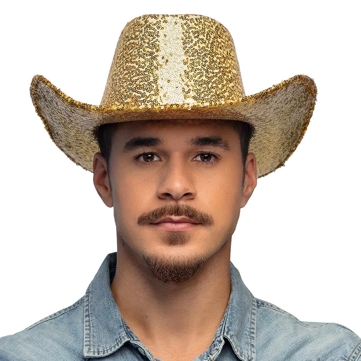 boland-rodeo-cowboyhut-gold-einheitsgr-e-pailletten image 3