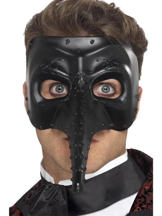 smiffys-fever-venezianische-maske-capitano-schwarz-gothic-unisex image 1