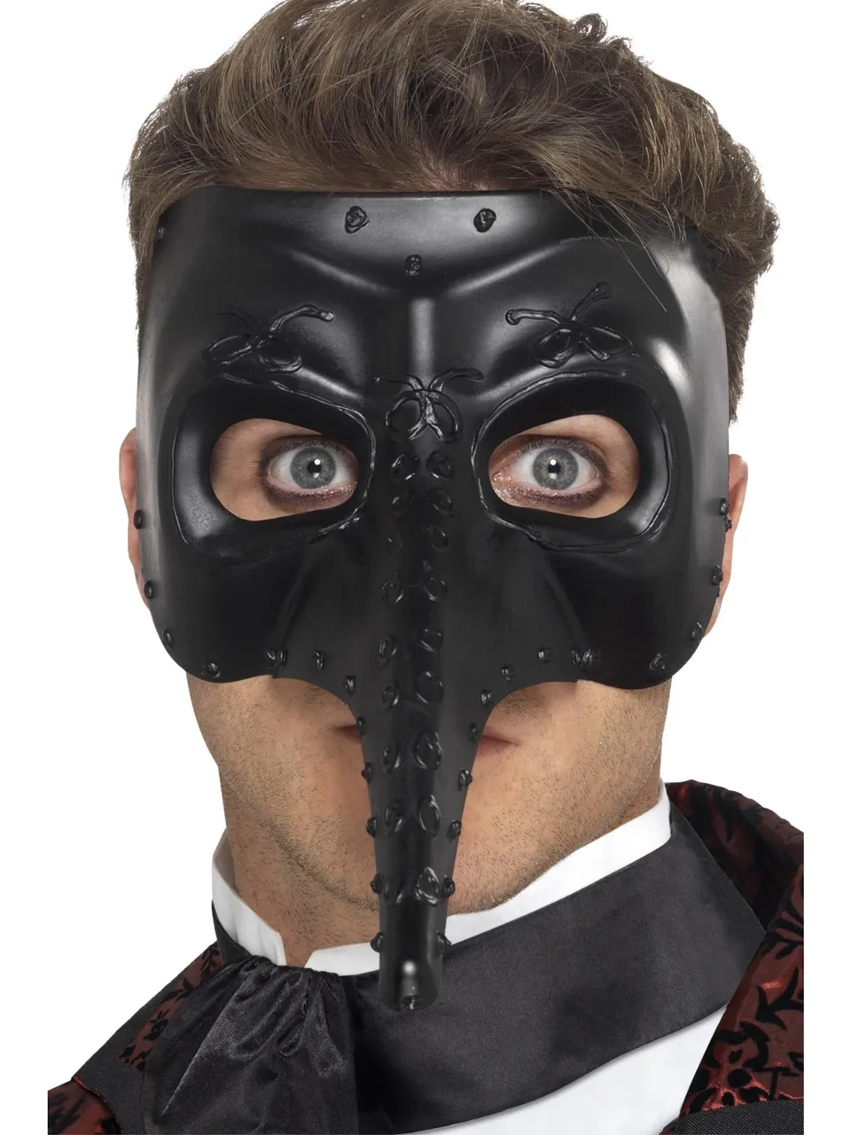 smiffys-fever-venezianische-maske-capitano-schwarz-gothic-unisex image 1