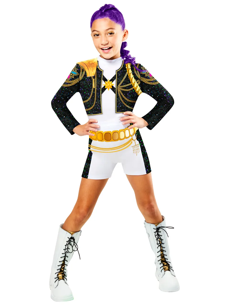 rubies-rumi-gold-kost-m-kpop-demon-hunters-jacke-shorts image 1