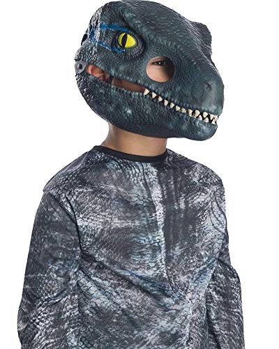rubie-s-deluxe-jurassic-world-raptor-maske-blue-kinder image 2