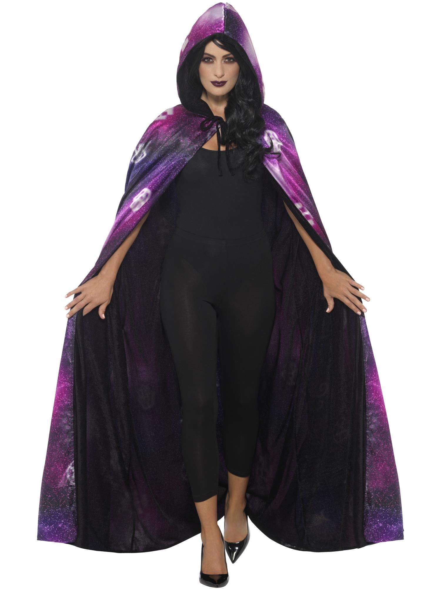 smiffys-fever-galaxy-ouija-wendecape-schwarz-lila image 4