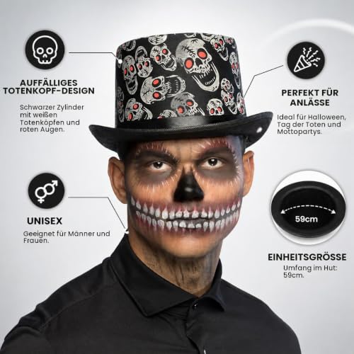 boland-headwear-skull-blink-hut-schwarz-totenkopf image 8