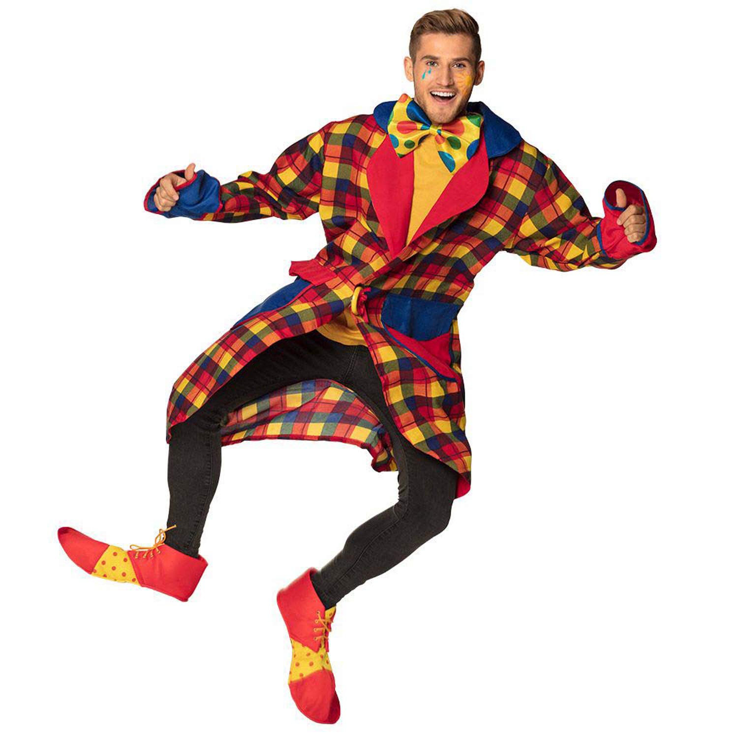 boland-clown-schuhe-stoff-xxl-rot-gelb-berzieher image 4