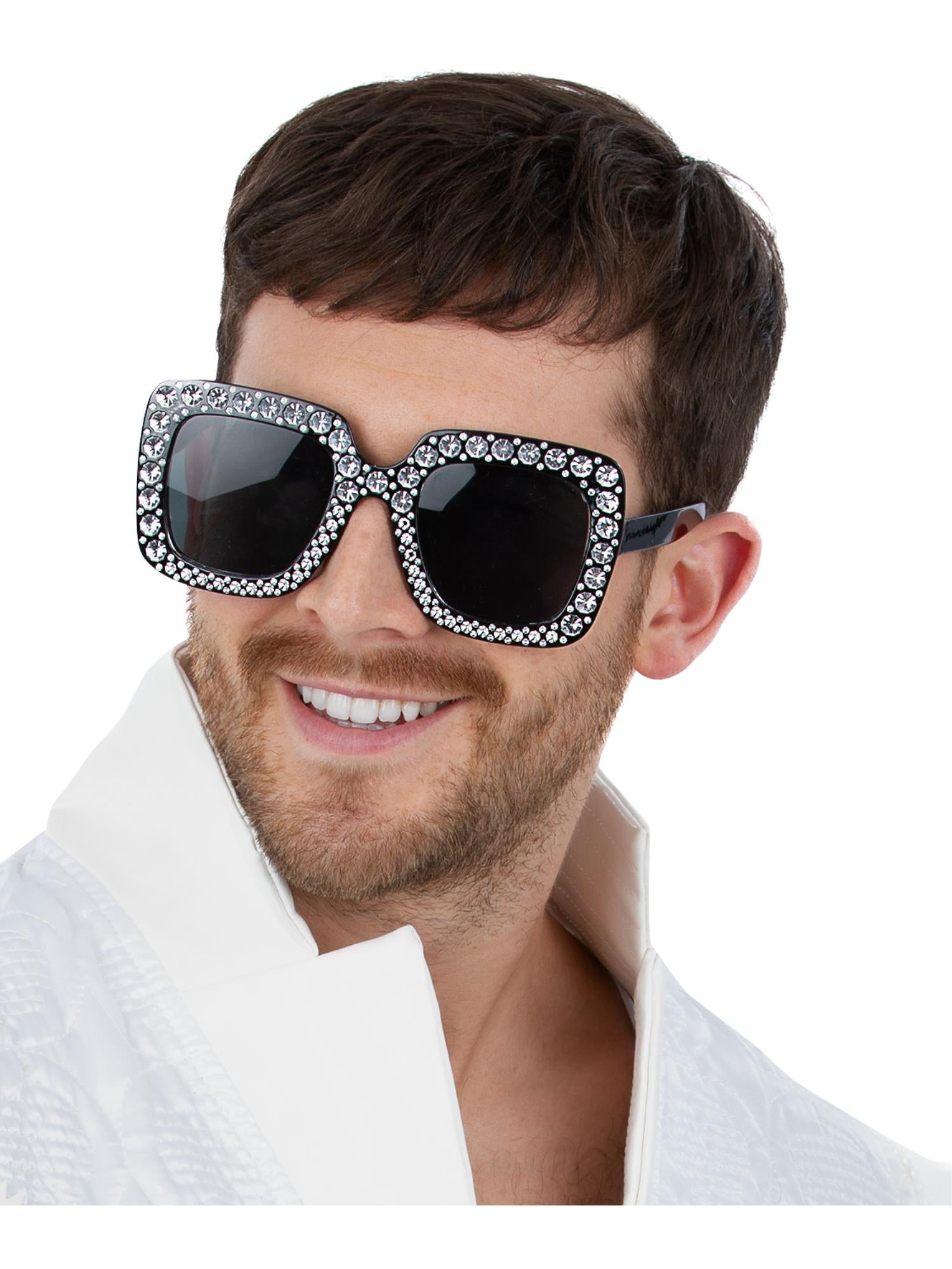 smiffys-fever-disco-brille-schwarz-strass image 1