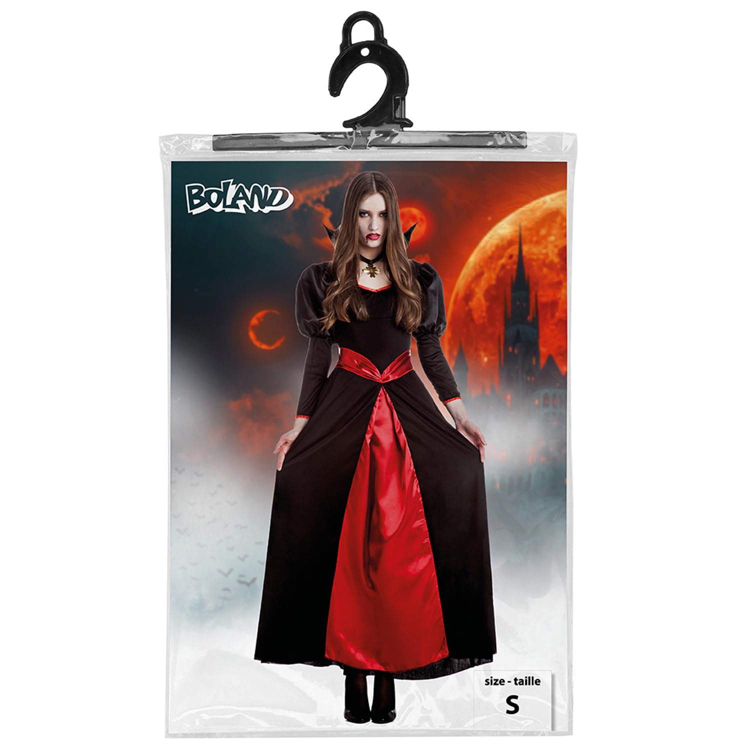 boland-halloween-vampir-diva-kost-m-damen-s-schwarz-rot image 2
