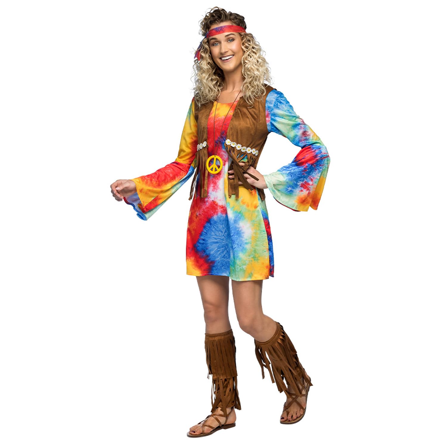boland-hippie-kost-m-erwachsene-gr-38-36-fasching image 1