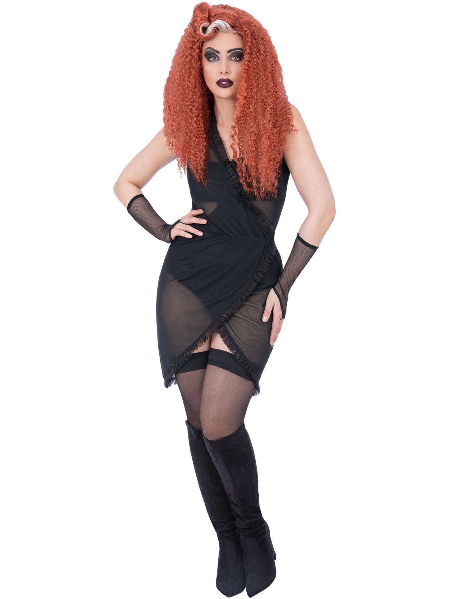 smiffys-fever-rocky-horror-magenta-kost-m-schwarz-wei-s image 5