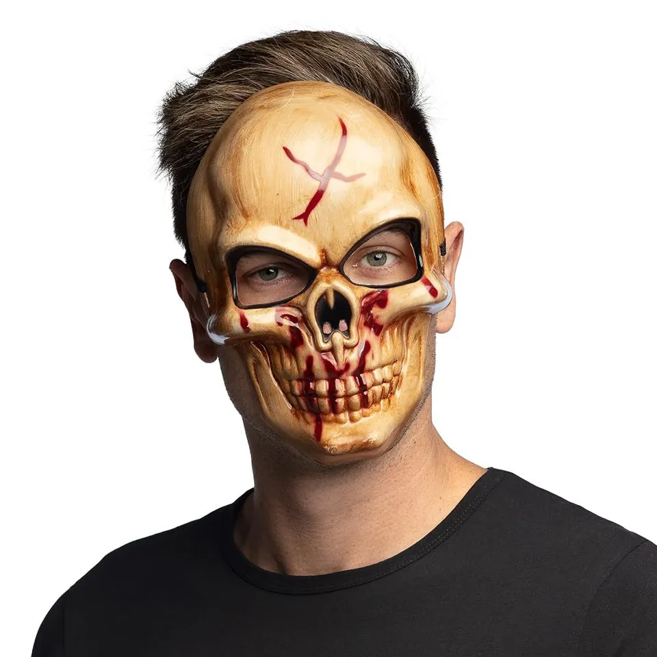 boland-72288-blutiger-sch-del-horror-maske-erwachsene image 1