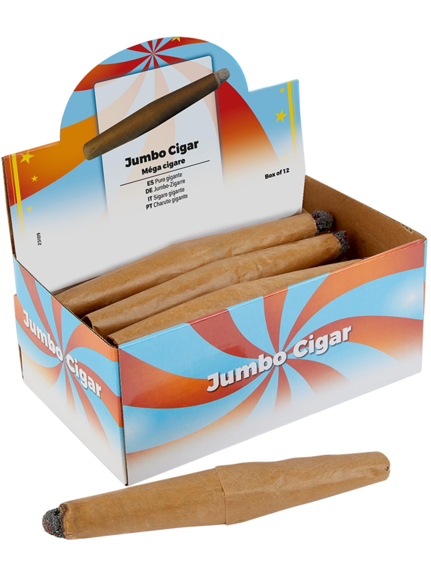smiffys-fever-jumbo-zigarre-fake-zubeh-r-braun-12er image 1