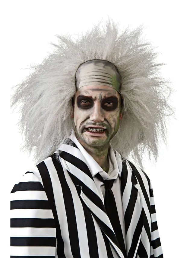 rubies-beetlejuice-per-cke-erwachsene-lang-grau-wei image 1
