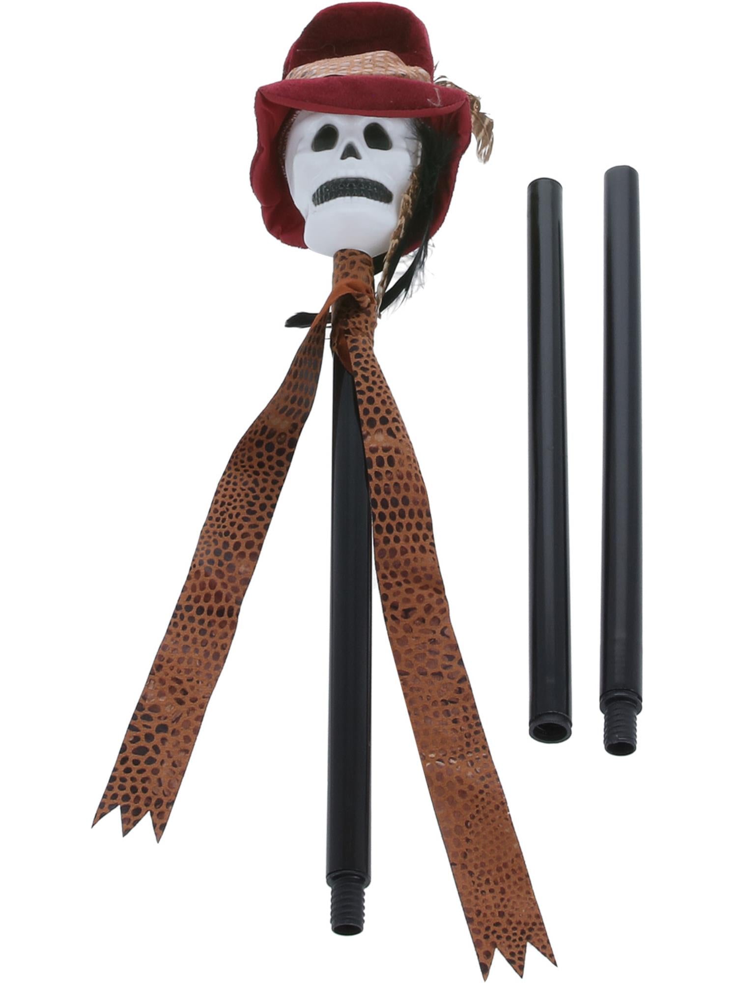smiffys-fever-voodoo-stock-totenkopf-gehstock-schwarz image 2