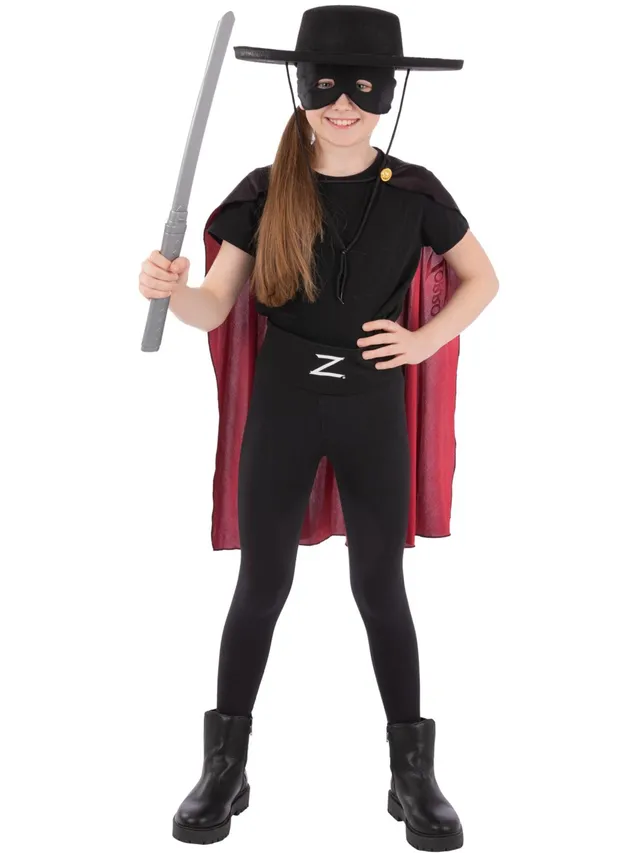 smiffys-fever-zorro-kost-m-kinder-set-4-tlg-schwarz image 1