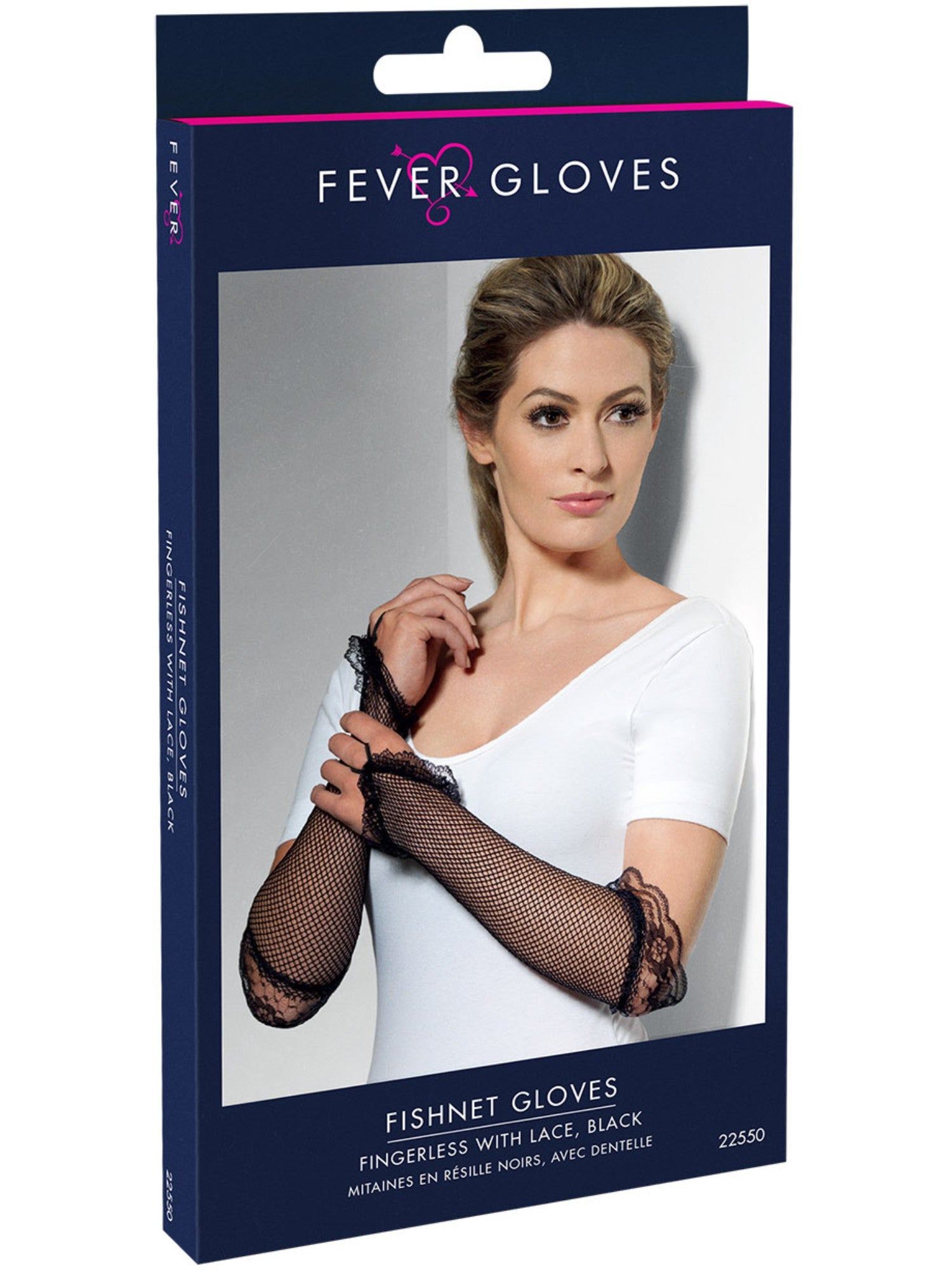smiffys-fever-fingerless-fishnet-handschuhe-schwarz-spitze image 2