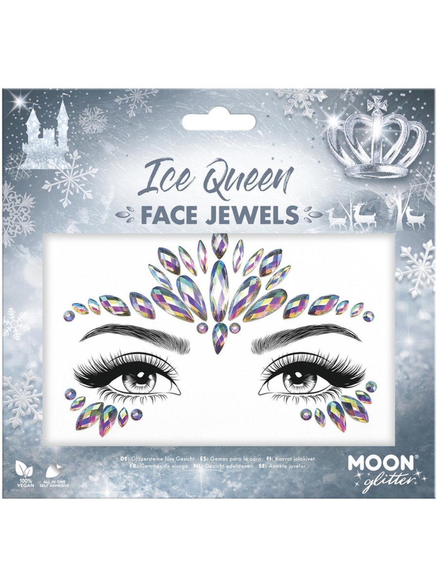 smiffys-moon-glitter-face-jewels-ice-queen-silber image 1
