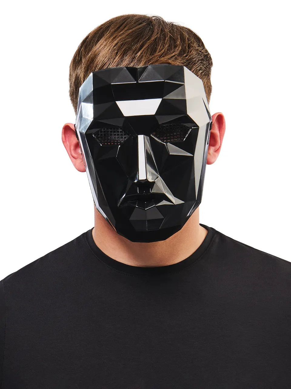 rubies-squid-game-frontman-maske-erwachsene-schwarz-kunststoff image 1