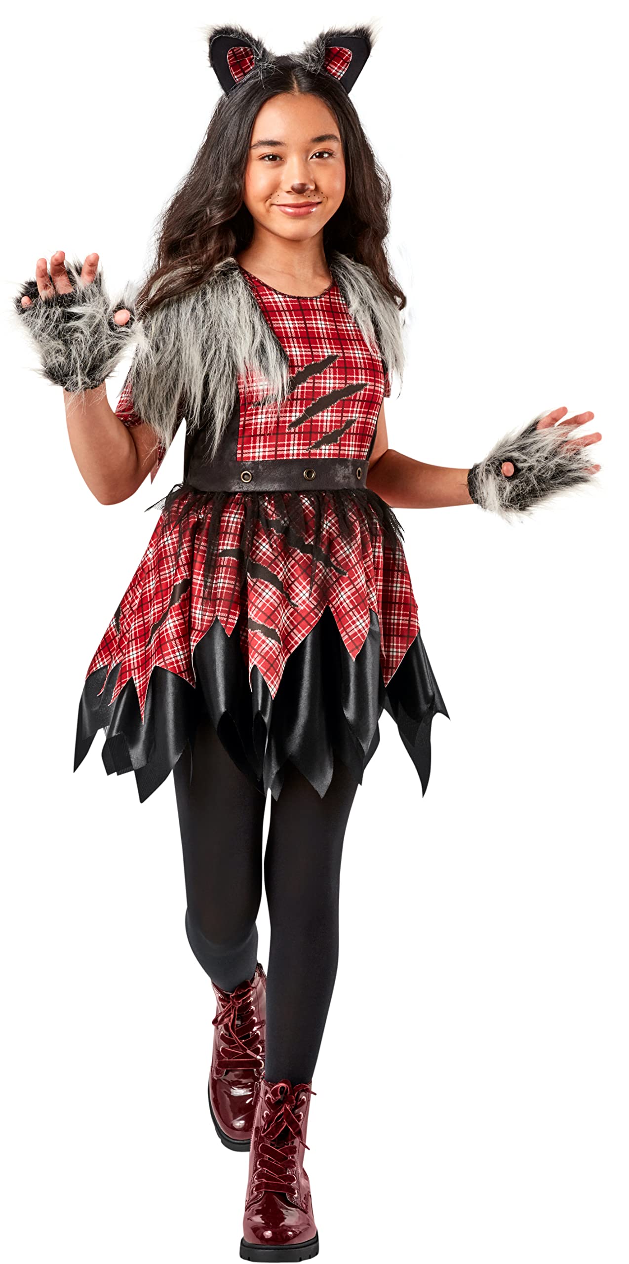 rubie-s-deluxe-werwolf-kost-m-m-dchen-kleid-mit-zubeh-r image 1