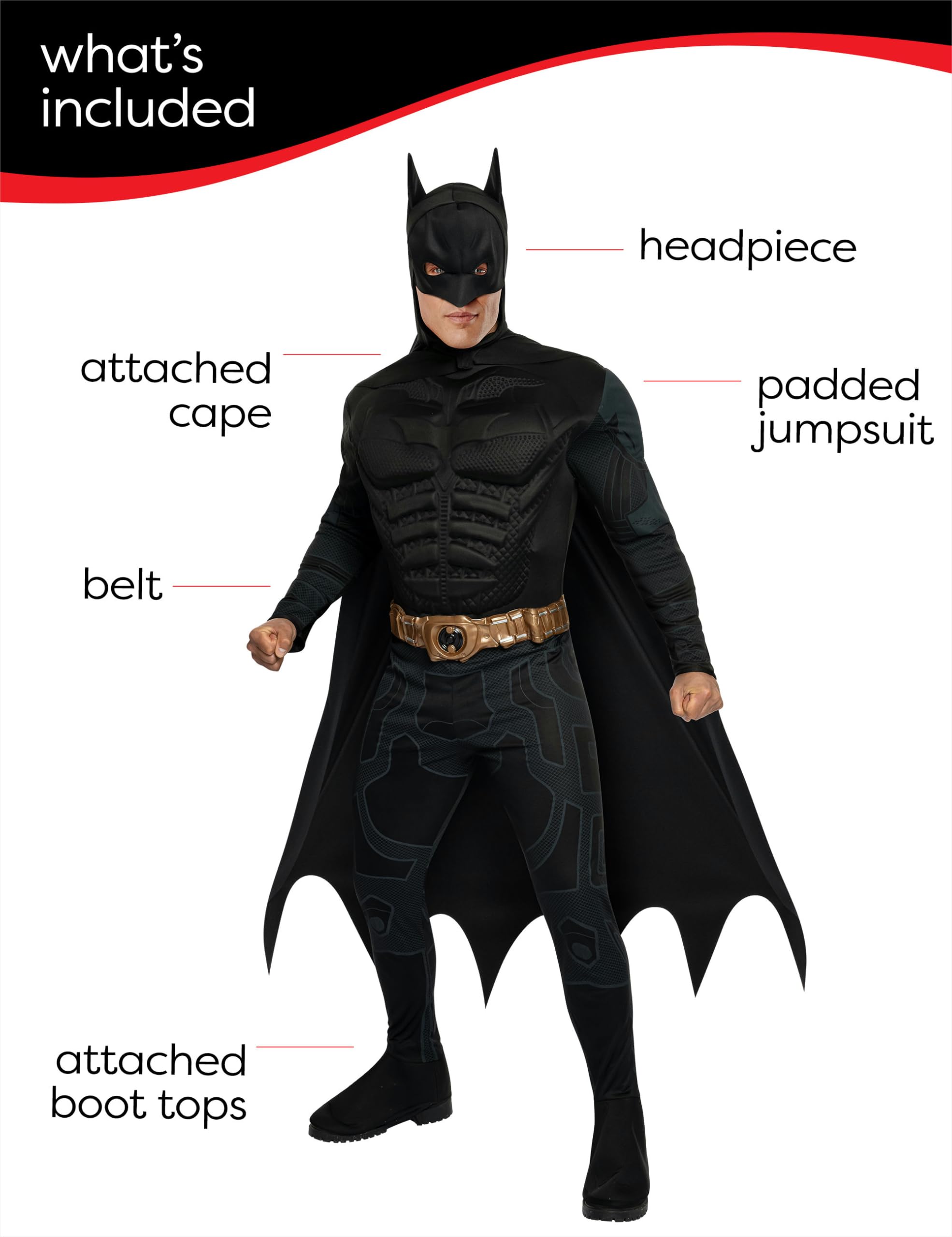 rubie-s-deluxe-batman-erwachsenenkost-m-xl-schwarz-mit-muskelbrust image 3