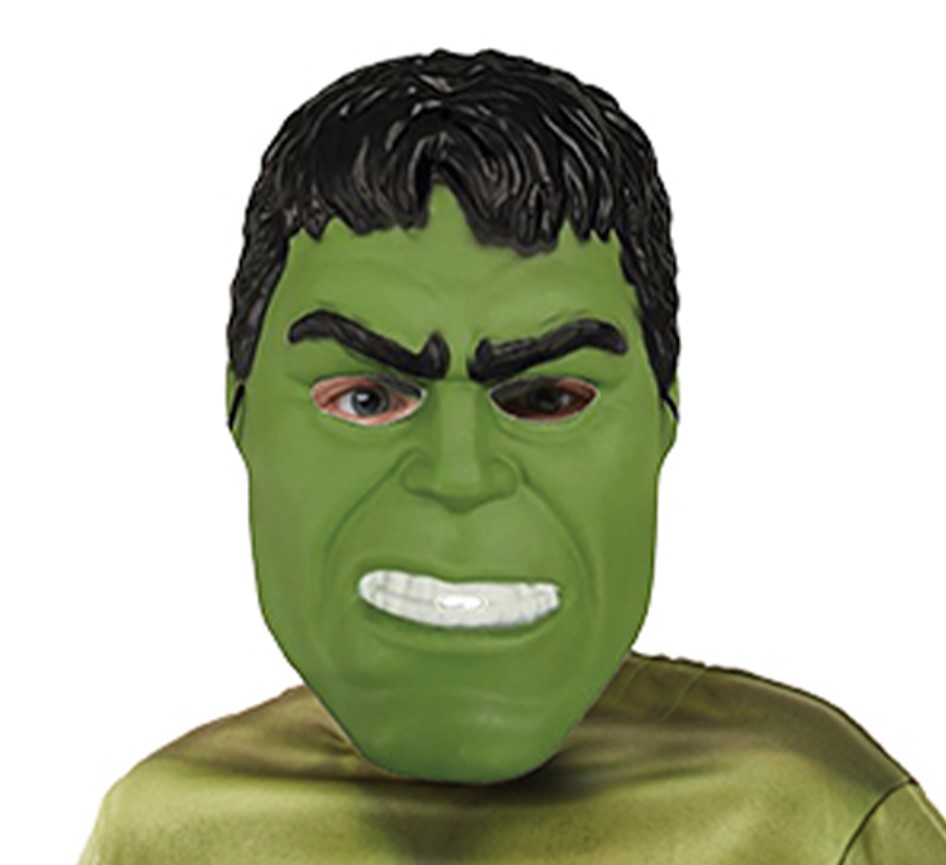 rubies-france-hulk-top-klassik-muskel-shirt-gr-n-mit-pvc-maske image 2