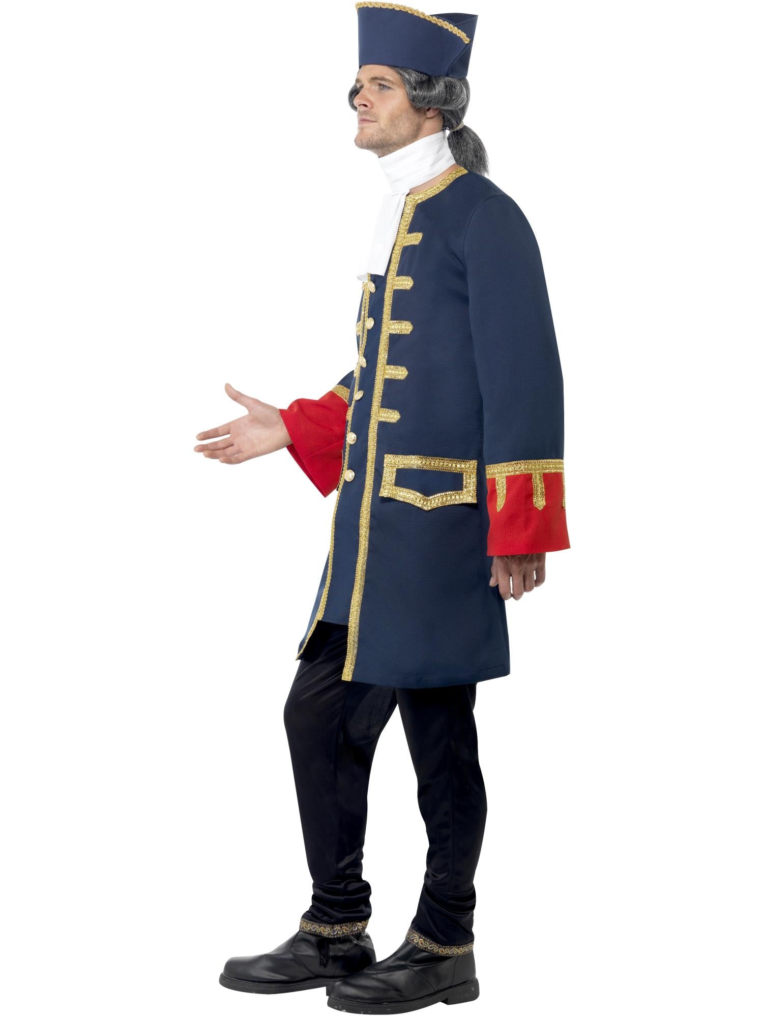 smiffys-fever-pirate-commander-kost-m-blau-gr-e-m image 3