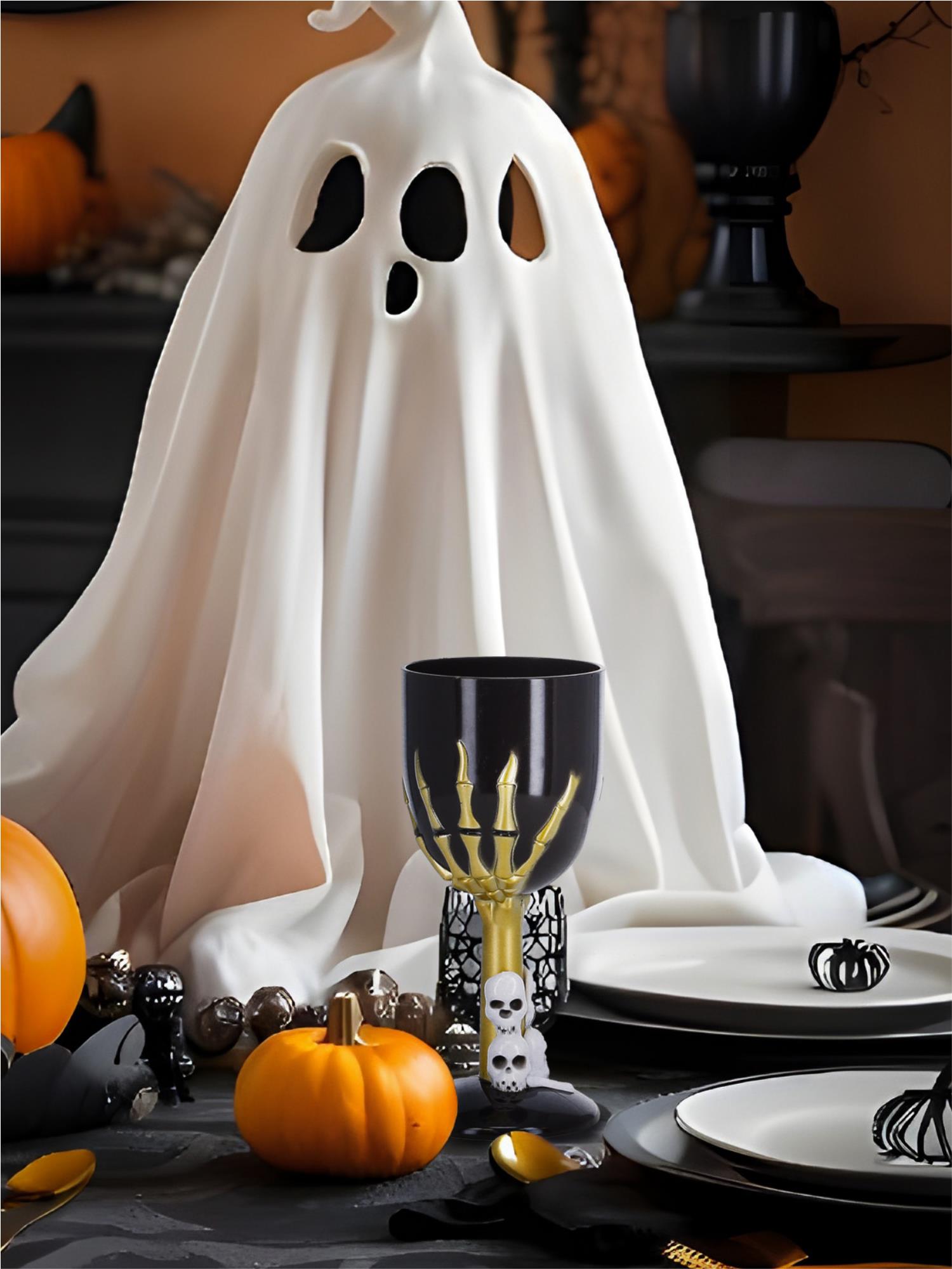 smiffys-fever-gothic-weinglas-schwarz-skelett image 2