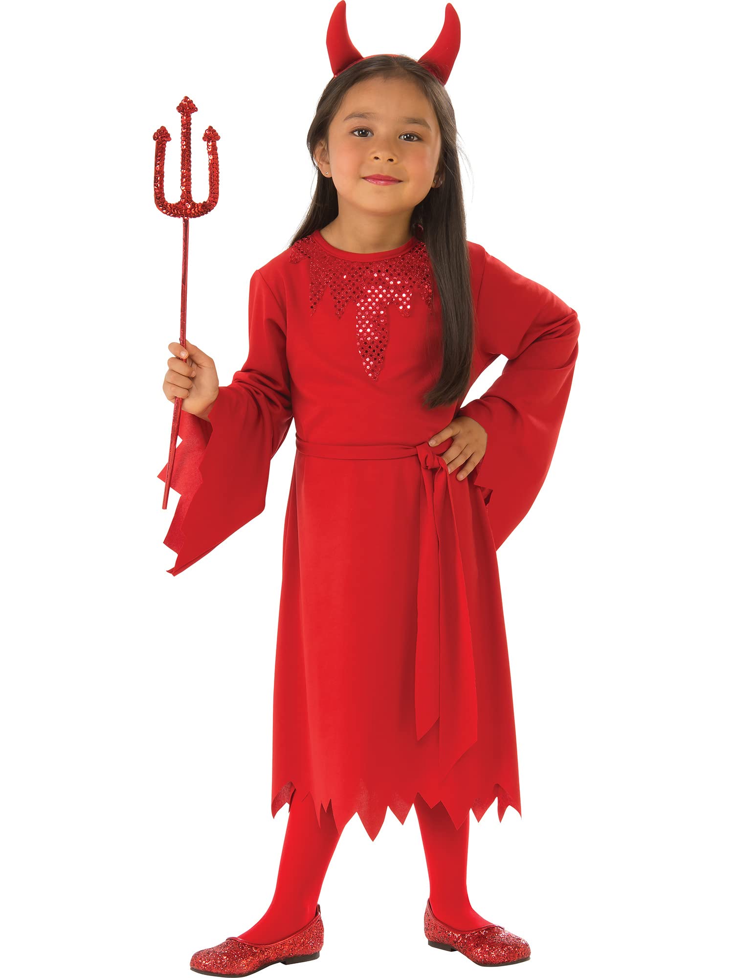 rubie-s-deluxe-teufel-kost-m-m-dchen-7-8-jahre-rot image 1
