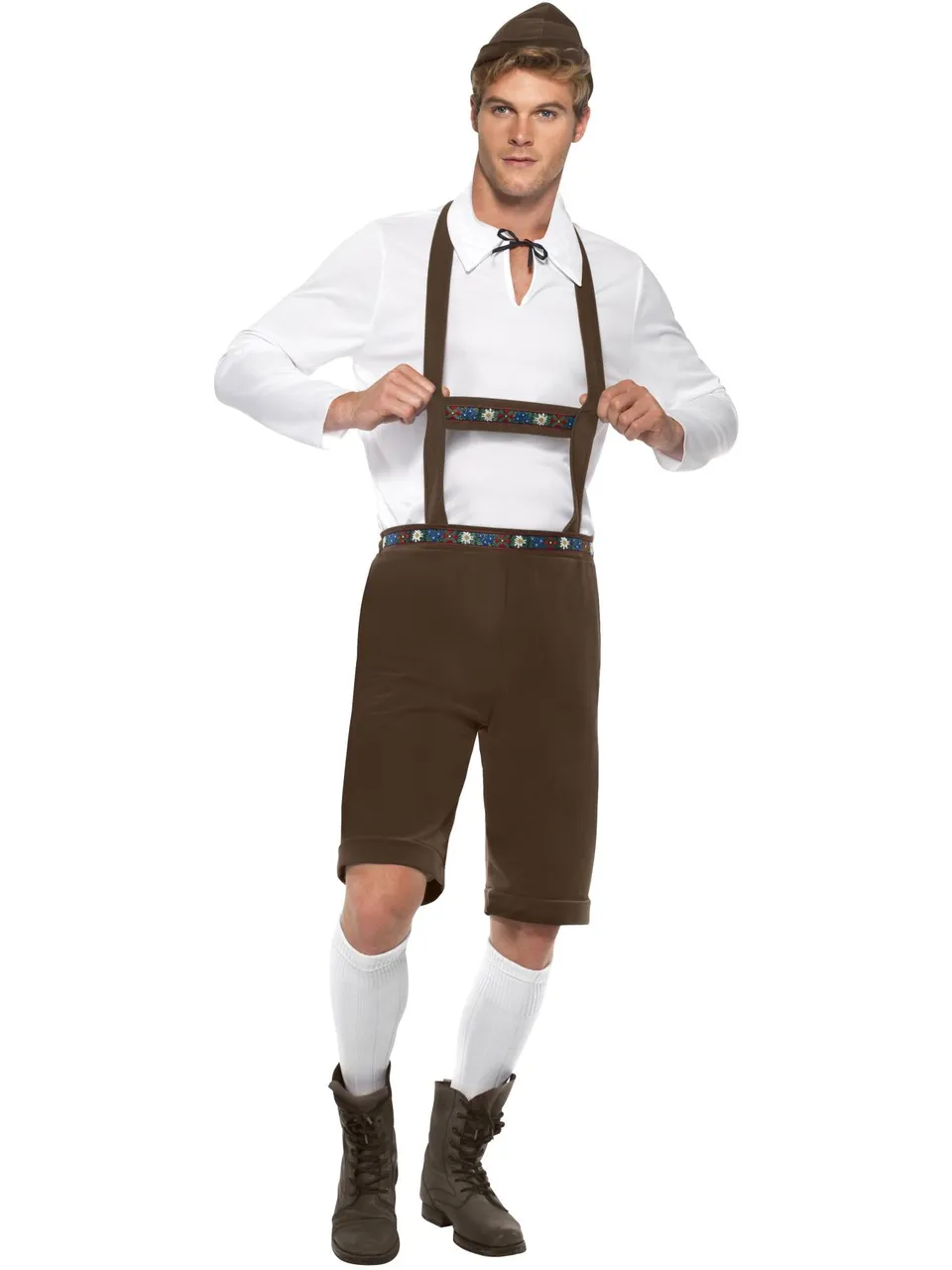 smiffys-fever-bayer-kost-m-braun-lederhosen-herren-4-tlg image 1