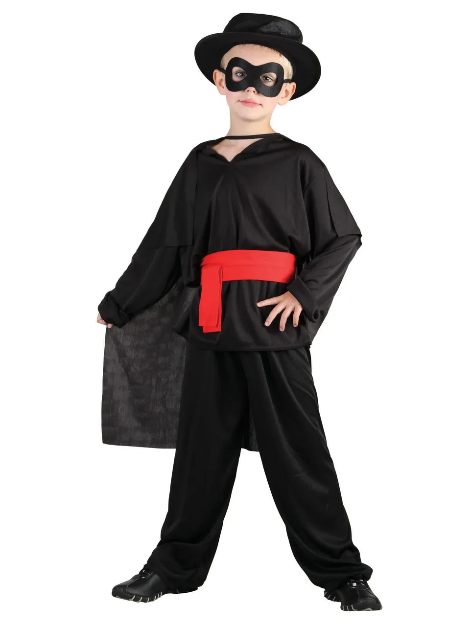 rubie-s-deluxe-bandit-kost-mset-kinder-gr-e-l-schwarz image 1