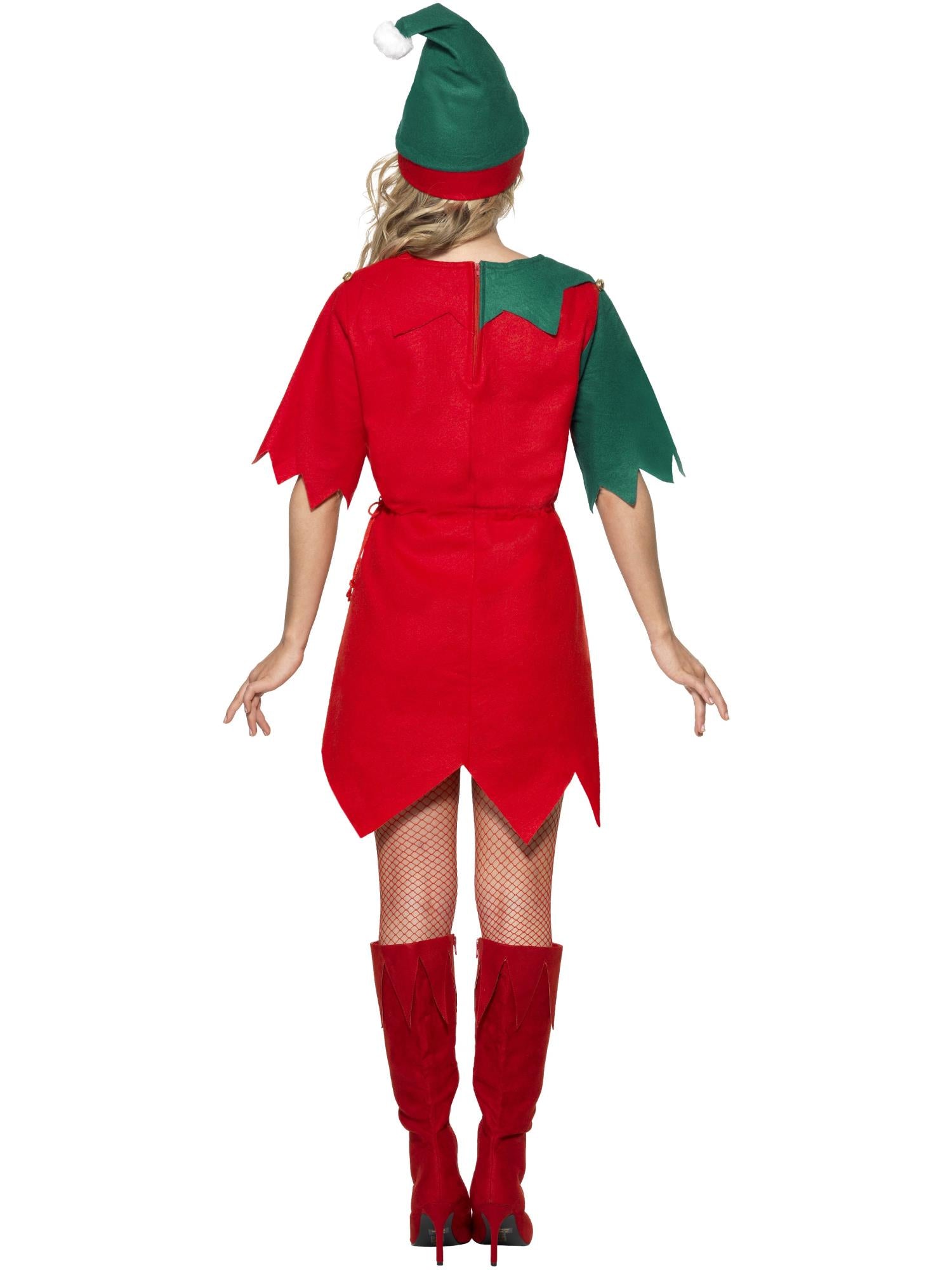 smiffys-fever-elf-kost-m-rot-gr-n-damen-gr-e-s image 2