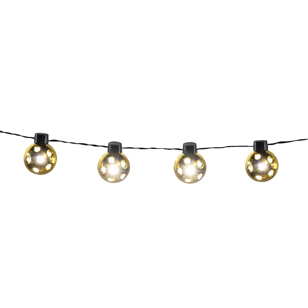 boland-led-lichterkette-discokugel-deko-silber-140cm image 4