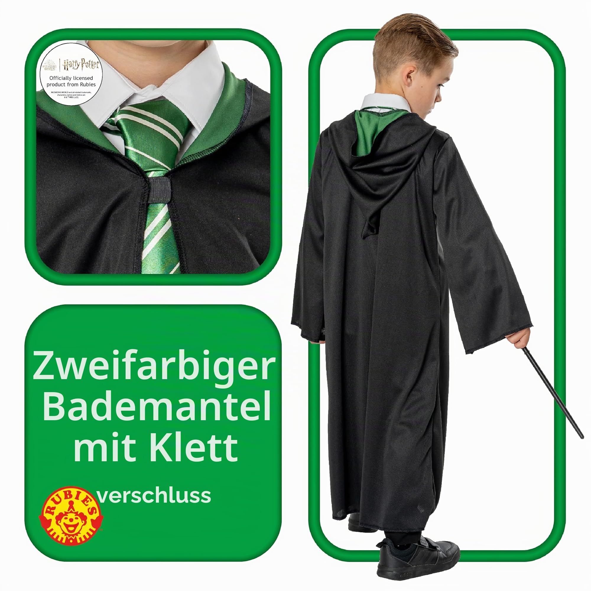 rubie-s-deluxe-harry-potter-slytherin-kinderkost-m-set-4-8-jahre image 2