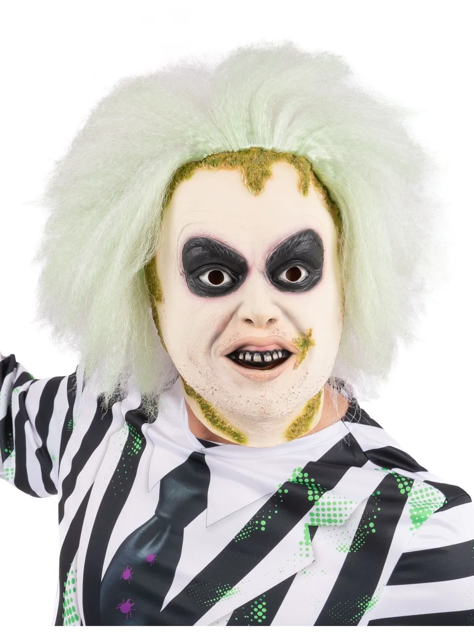 smiffys-makeup-fx-beetlejuice-latexmaske-mit-haaren image 1