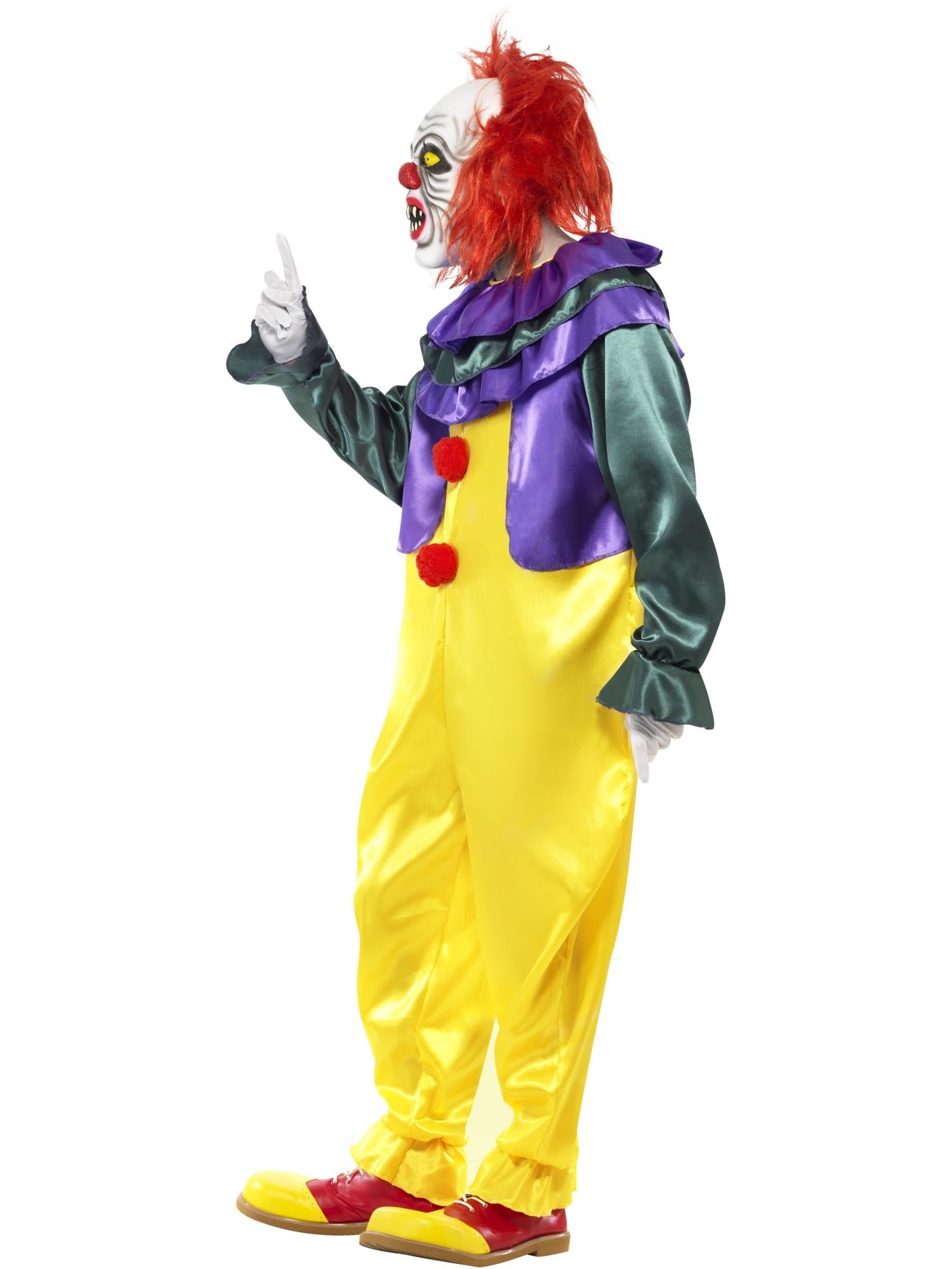 smiffys-fever-classic-horror-clown-kost-m-m-bunt-jumpsuit-maske image 3
