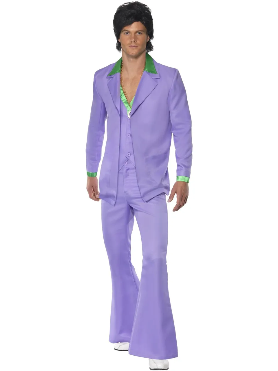 smiffys-fever-lavender-1970s-suit-kost-m-herren-m-lila image 1