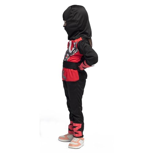 boland-ninja-warrior-kinderkost-m-3-4-jahre-rot-mit-drache image 8