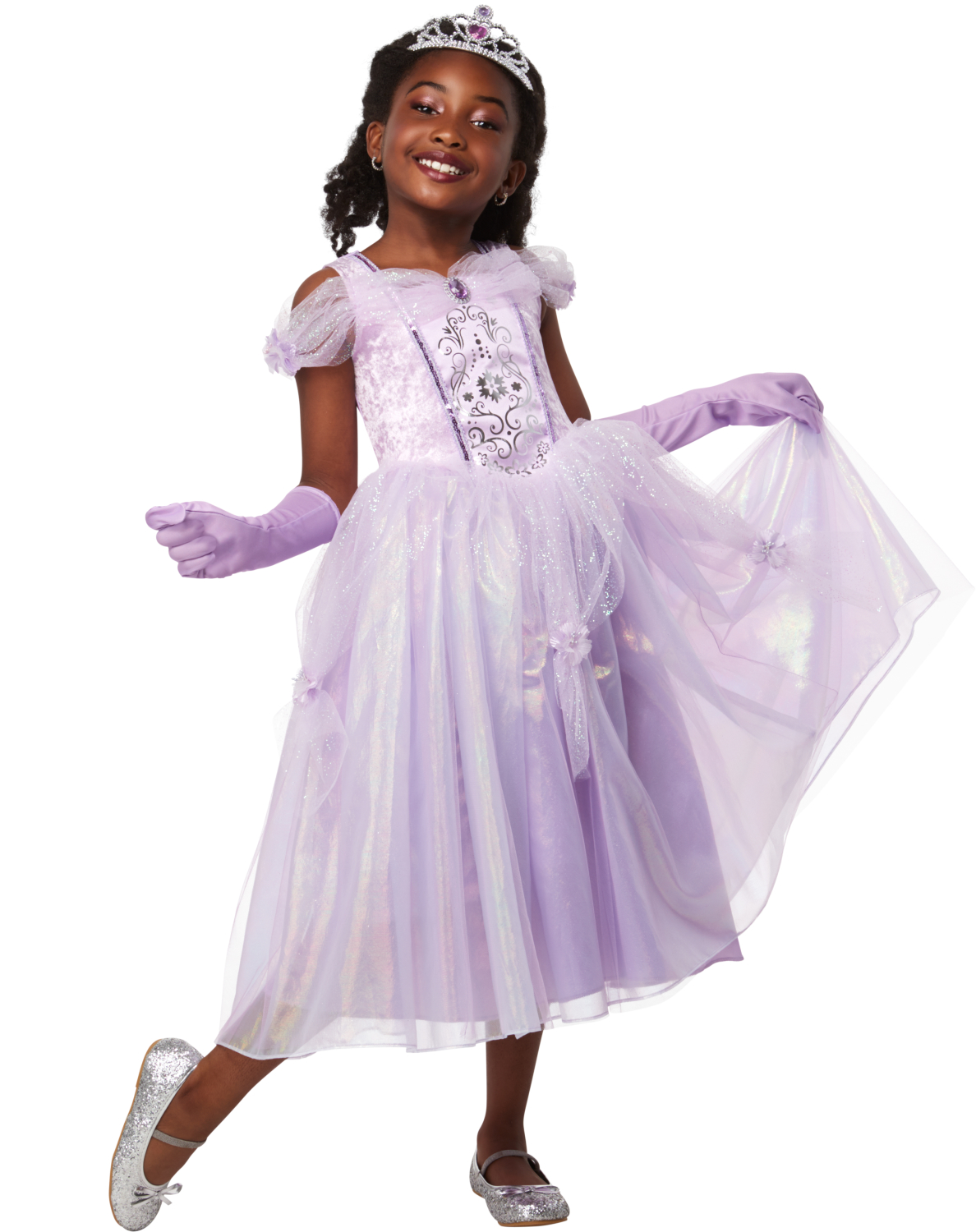 rubies-prinzessin-lavendel-kost-m-kleid-lila-mit-tiara image 1