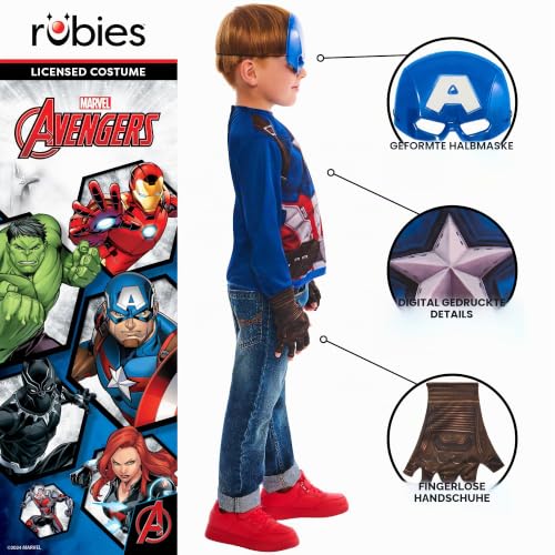 rubie-s-deluxe-captain-america-kost-mset-kinder-4-6-jahre image 8