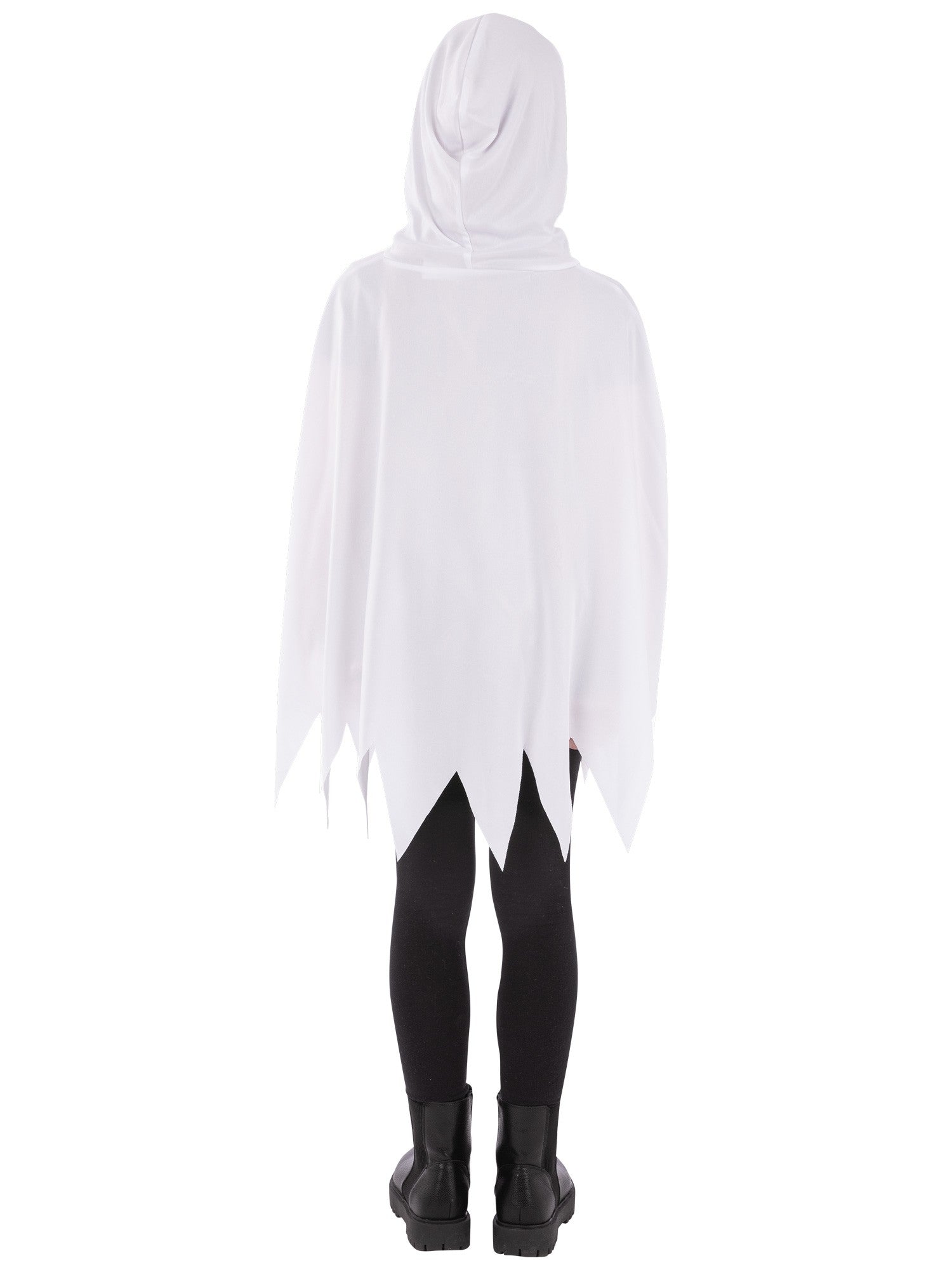 smiffys-ghost-poncho-kinder-geister-kost-m-wei-kapuze image 2